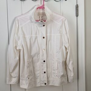 Chico's Cream Utility Jacket for Women